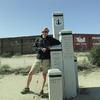 Trevor (Zero/Zero) at the southernmost  marker of PCT before the team embarked.
